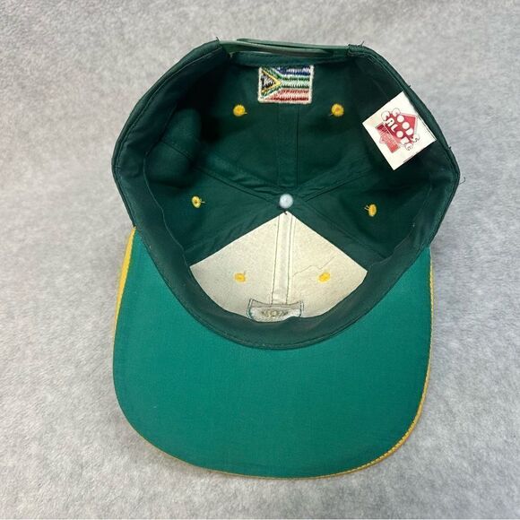 South Africa Snap Back Hat OSFA Yellow Green‎ Embroidered Bill Goods Galore - Picture 6 of 7